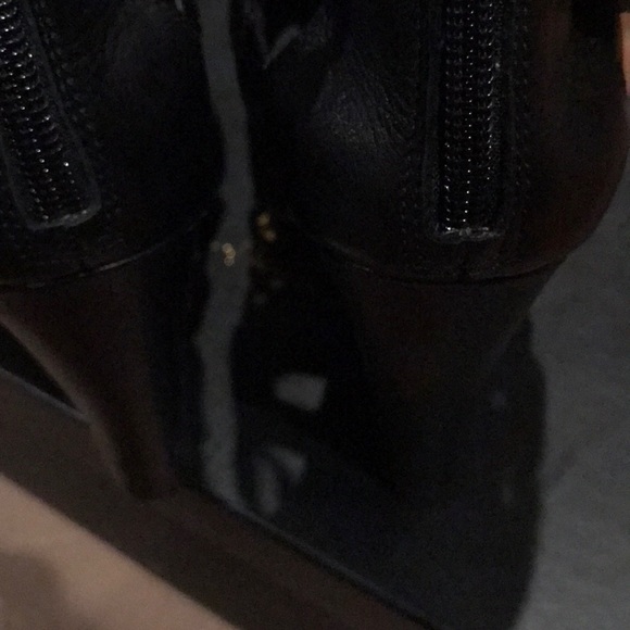 Black Leather Sandal/Bootie by BCBG - Picture 6 of 8